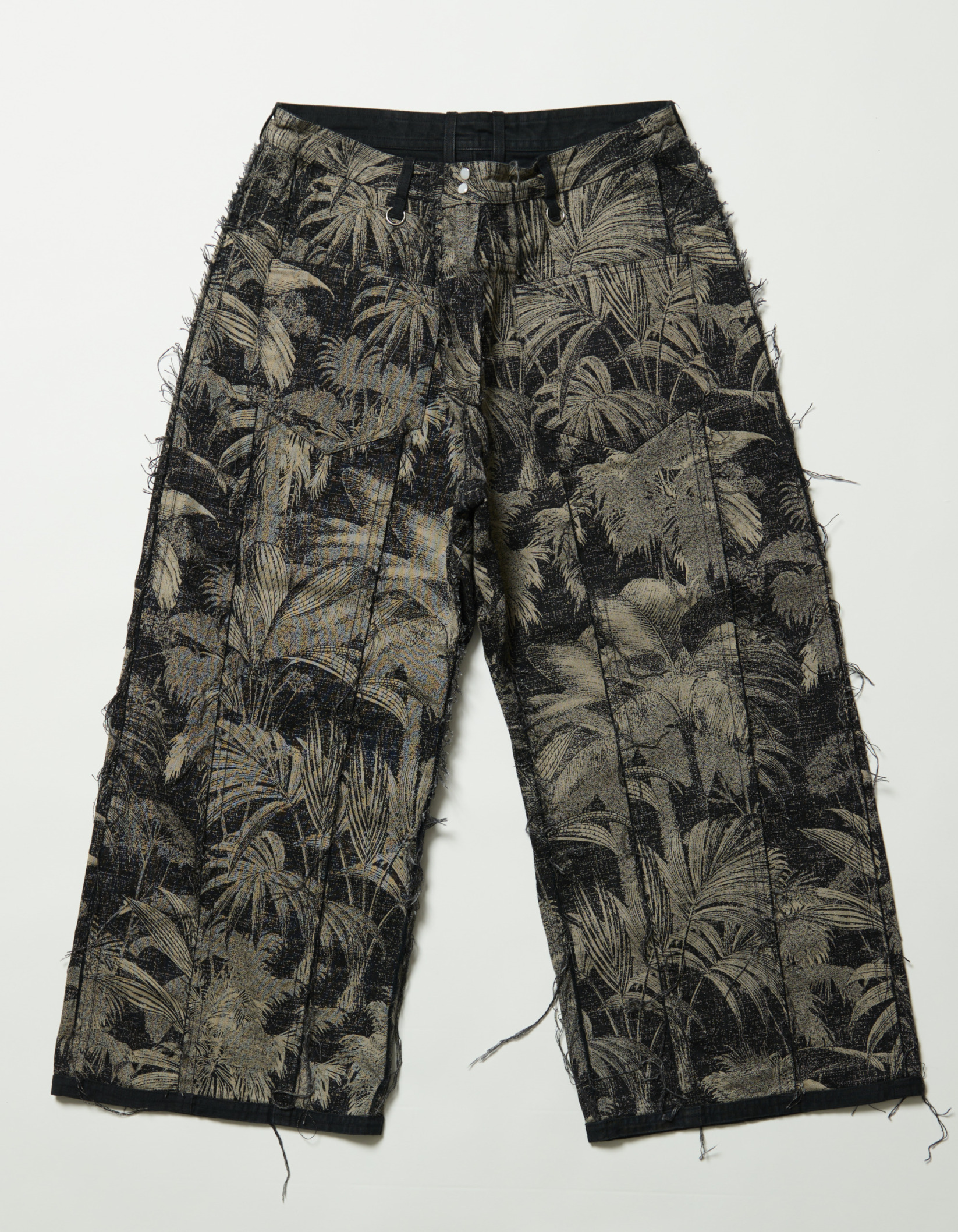 Reversible Denim Wide Pants