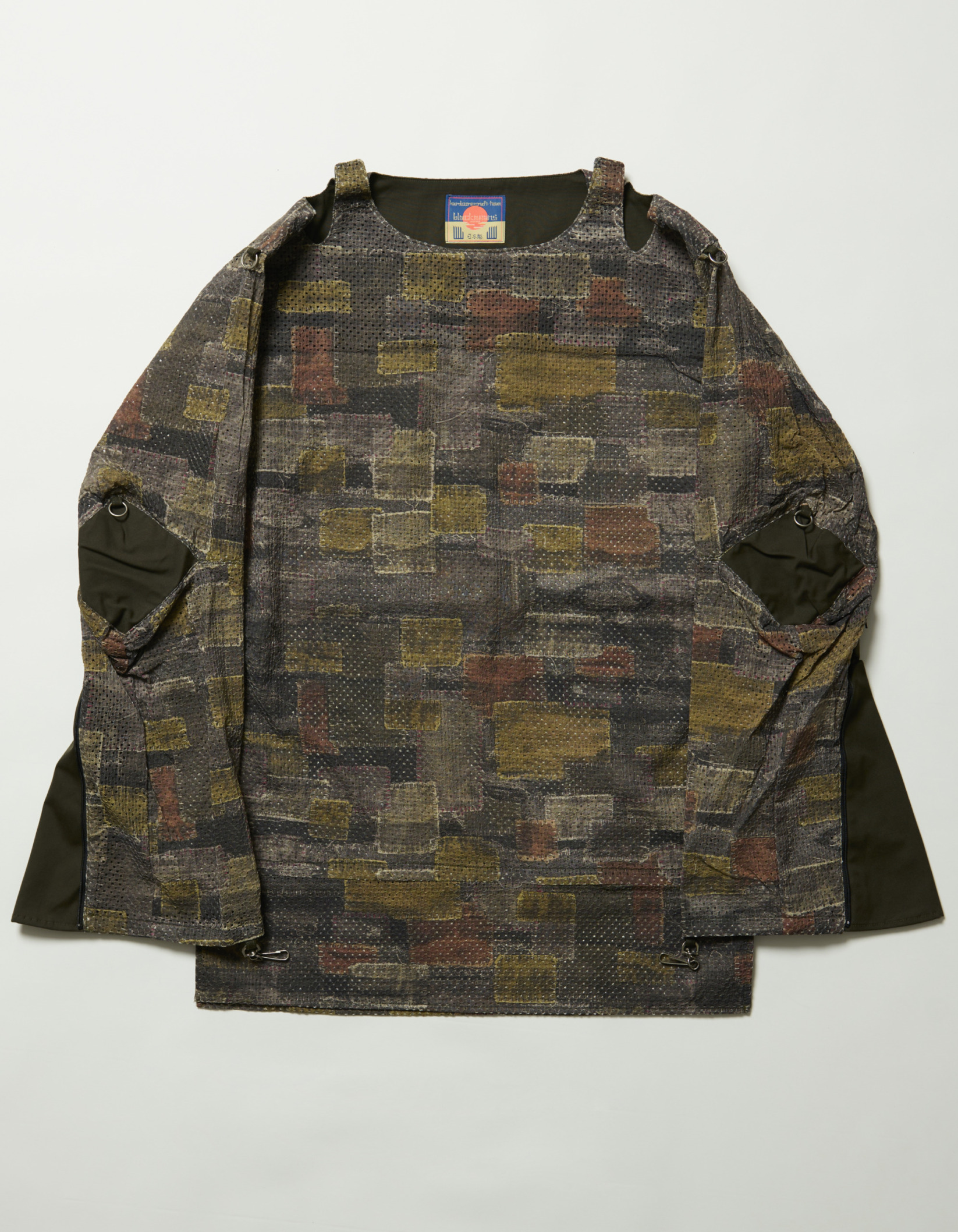 “BORO” Print Mesh Pullover Shirts