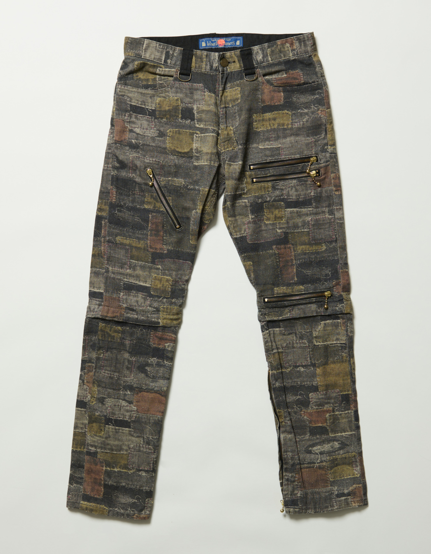 Patch Work Print Pants