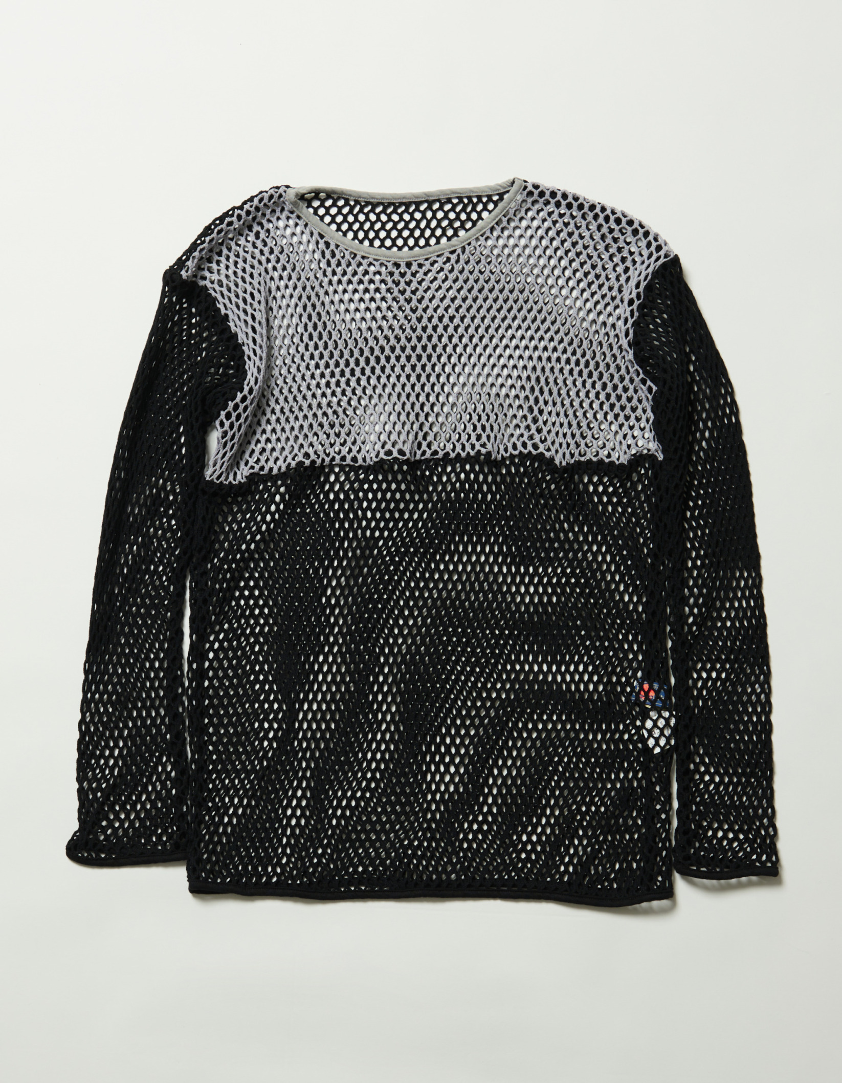 2tone Mesh Long Sleeve Shirts