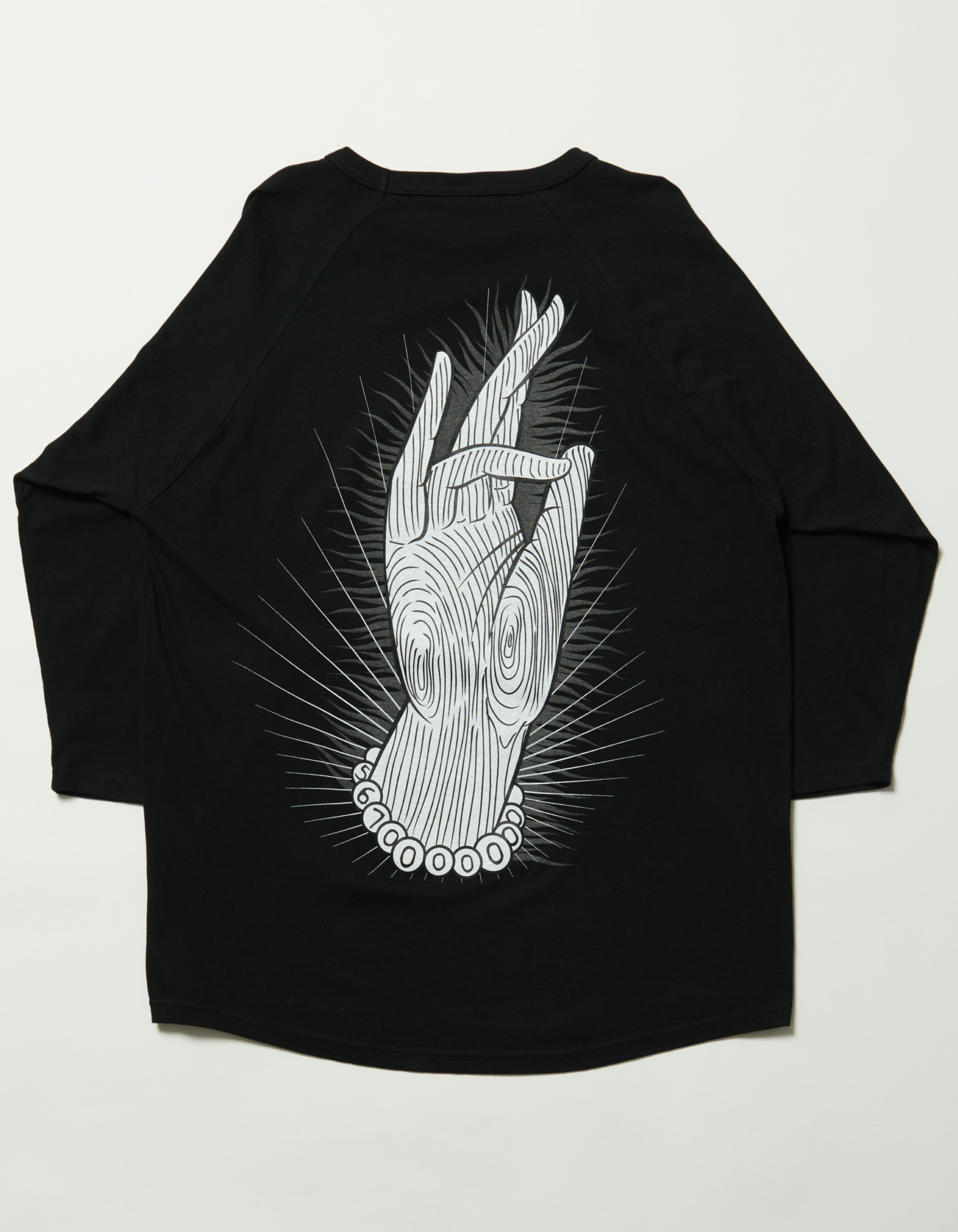 “Hand” Printed Raglan Sleeve T-shirt