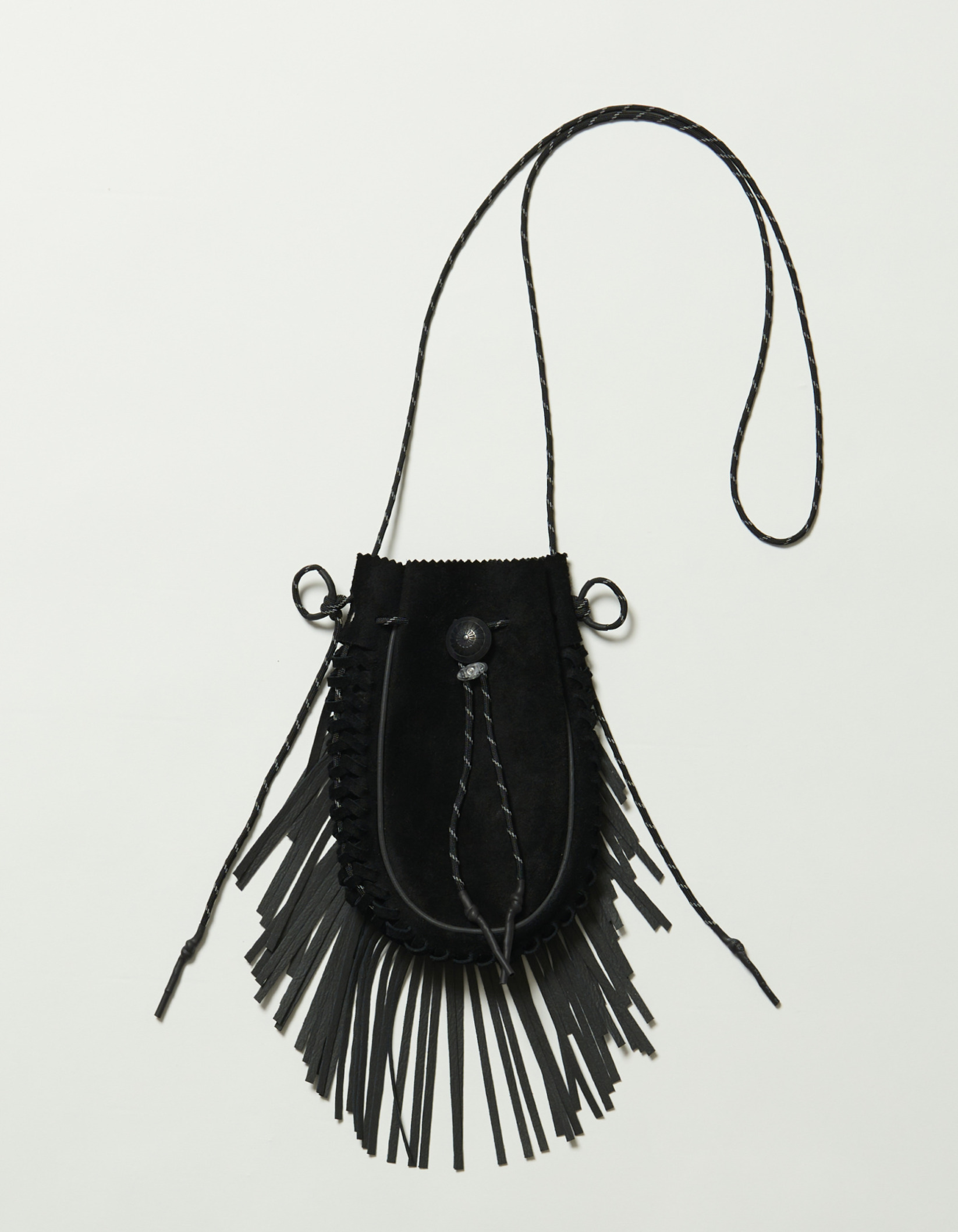 Suede Medicine Bag fringe type