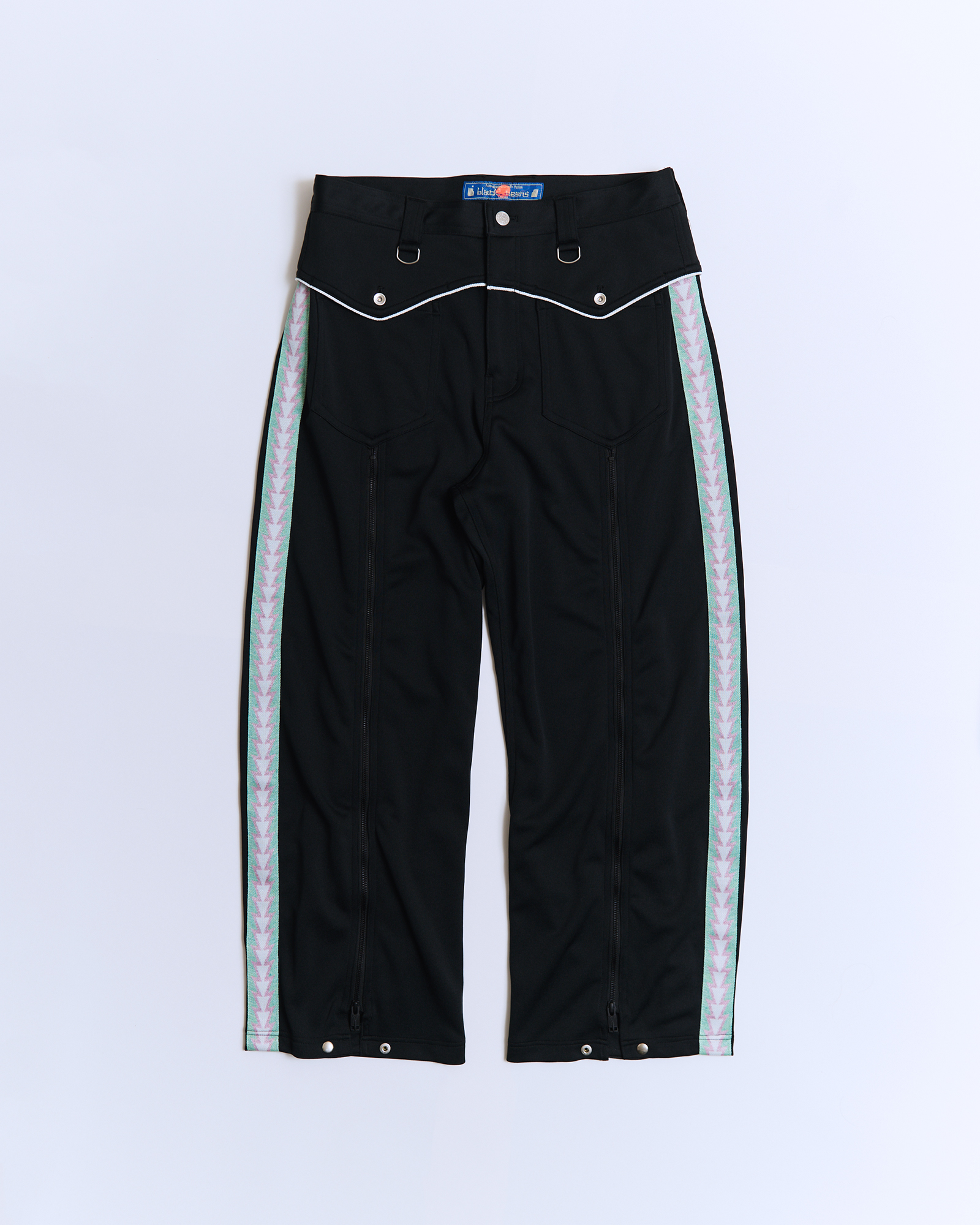 945-GP253-1 Track Pants with Front Zipper Detail
