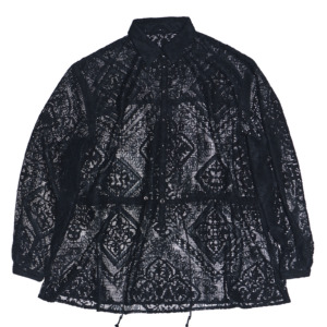 945-GS180-1 Long Lace Shirt with Geometric Patterns
