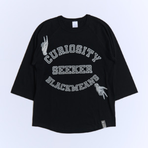 945-GT122-1 Three-Quarter-Sleeve Raglan T-Shirt “Curiosity Seeker Print”