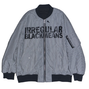 945-GJ446-1 Striped MA-1 Jacket